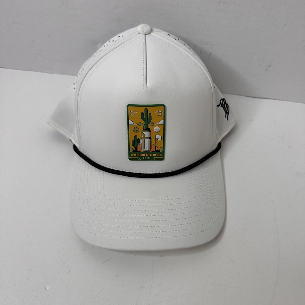 WM Phoenix Open 2025 Branded Bills Golf Hat White Snap Back Mens One Size